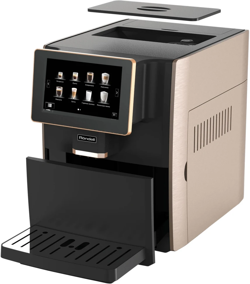 Кофемашина Rondell RDE-1111 1350Вт черный/медный