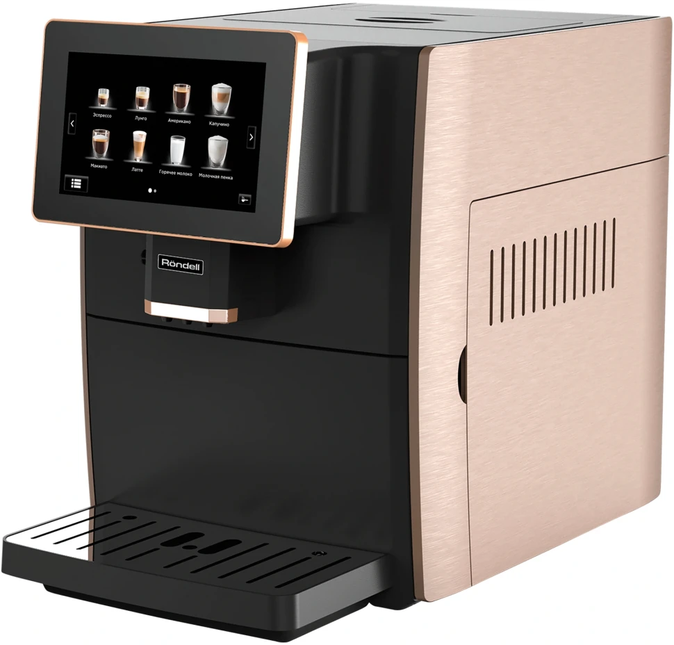 Кофемашина Rondell RDE-1111 1350Вт черный/медный