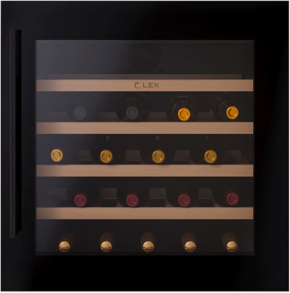 Винный шкаф Lex LWD6036BL 1-нокамерн. черный стекло (CHAT500006)
