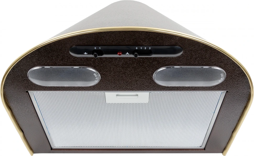 Вытяжка каминная Elikor Эпсилон 50П-430-П3Л медный антик/золотистый управление: ползунковое (1 мотор)