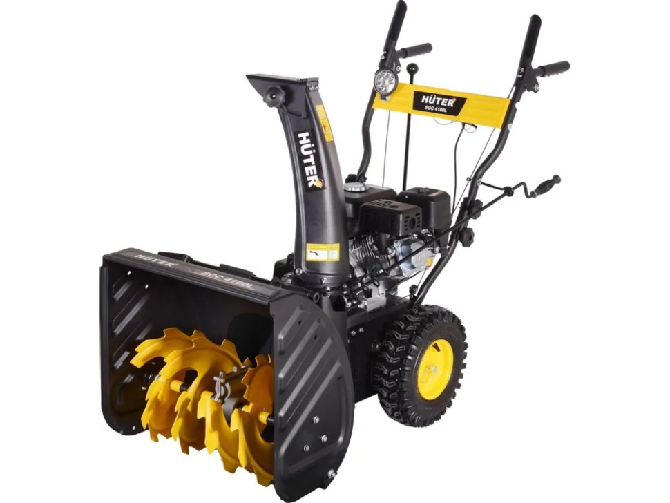 Бензиновый снегоуборщик Huter SGC 4100L 7л.с самоходный  