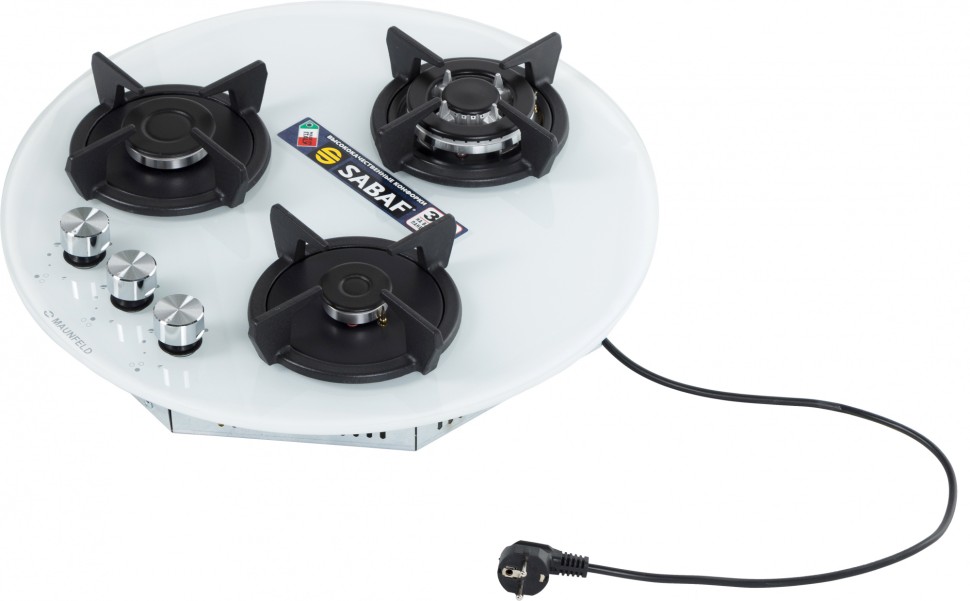 Газовая варочная поверхность Maunfeld EGHG.43.23CW\G белый  