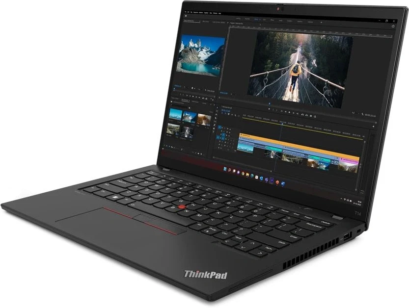 Ноутбук Lenovo ThinkPad T14 G4 Core i5 1335U 16Gb SSD1Tb Intel Iris Xe graphics 14" IPS WUXGA (1920x1200) Windows 11 Pro 64 black WiFi BT Cam (21HESGC100)  