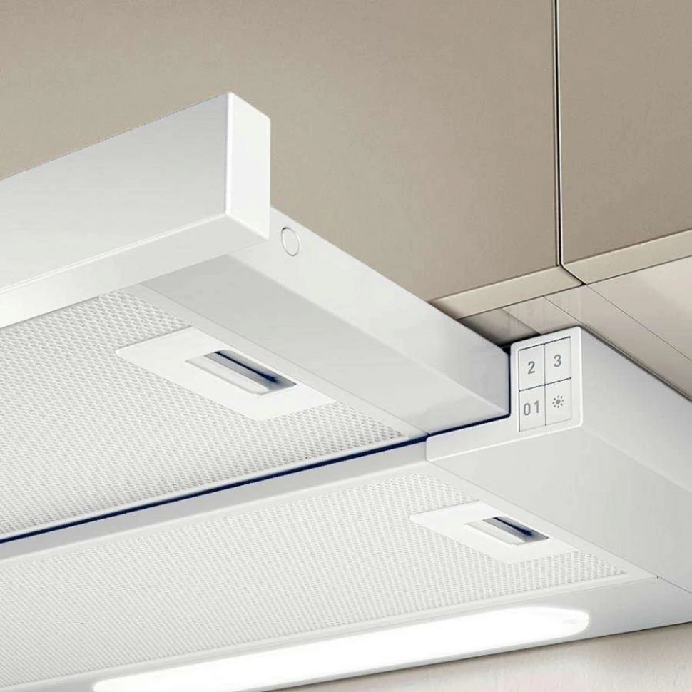 Вытяжка встраиваемая Elica Elite 14 Lux GRVTWH/A/90 серый/белый управление: кнопочное (1 мотор)  
