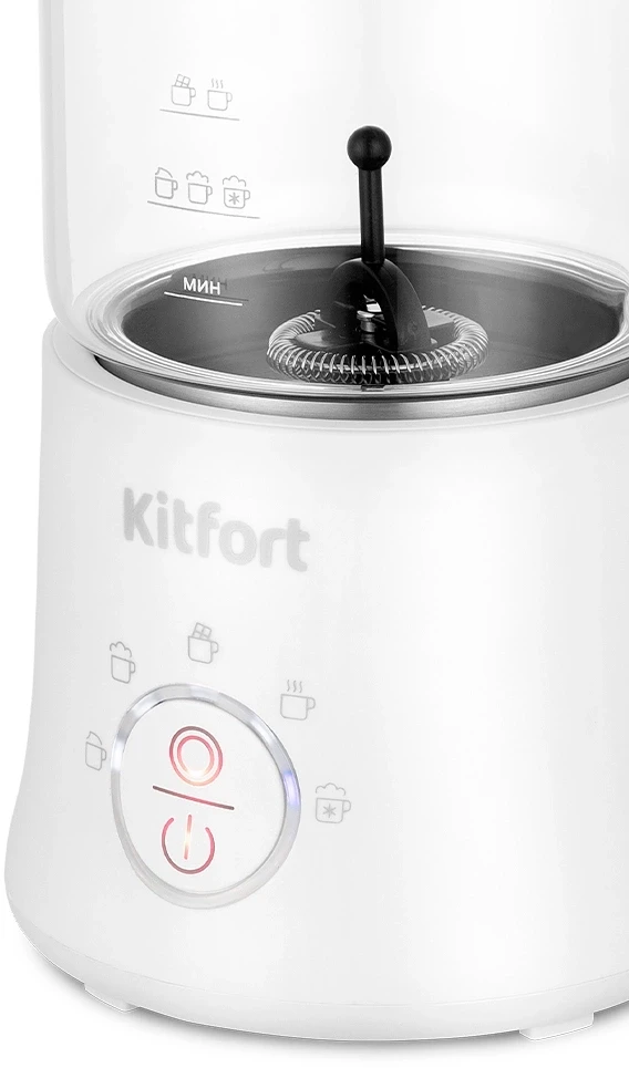 Капучинатор Kitfort КТ-7199-2 стационар. 780мл белый  