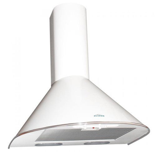 Вытяжка каминная Elikor Эпсилон 60П-430-П3Л белый/серебро управление: ползунковое (1 мотор)