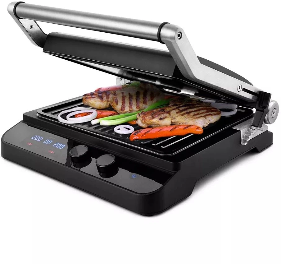 Электрогриль Kitfort КТ-1636 1800Вт серебристый  