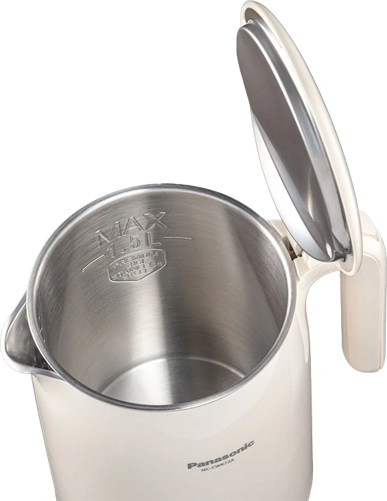Чайник электрический Panasonic NC-CWK72A 1.5л. 1500Вт бежевый корпус: полупропилен/нержавеющая сталь  