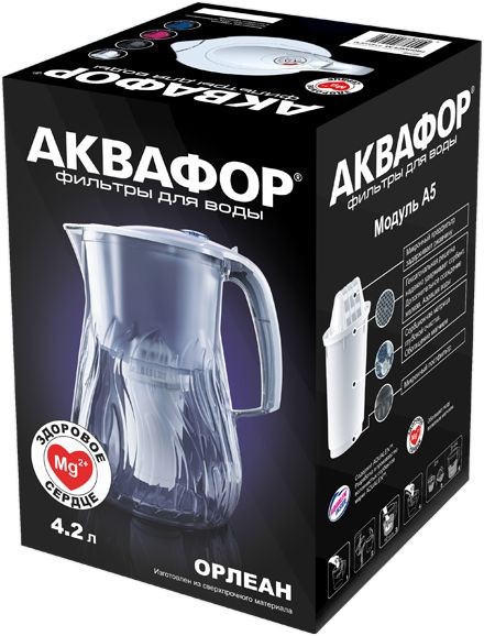 Кувшин Аквафор Орлеан белый 4.2л.  