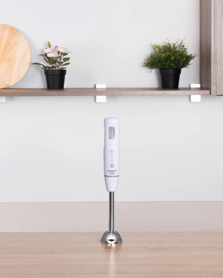Блендер погружной Scarlett SC-HB42S13 700Вт белый  