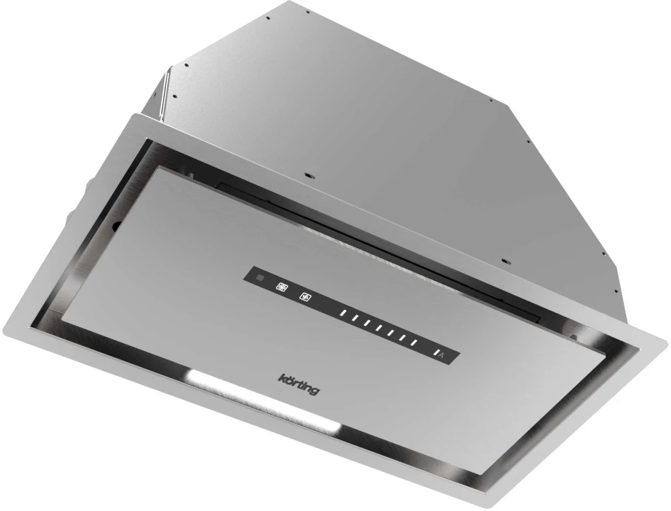 Вытяжка встраиваемая Korting KHI 6997 X нержавеющая сталь управление: сенсорное (1 мотор)  