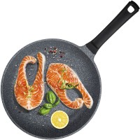 Сковорода Taller Elements TR-44254 круглая 28см покрытие: Greblon C3 ручка несъемная (без крышки) черный (44254)