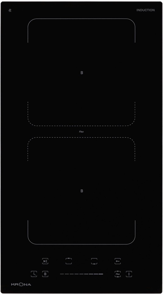 Индукционная варочная поверхность Krona Erde 30 BL 2BFTS черный  