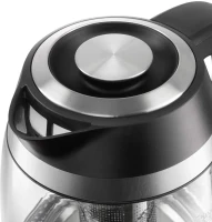 Чайник электрический Редмонд KG227 1.7л. 2200Вт черный корпус: пластик/стекло