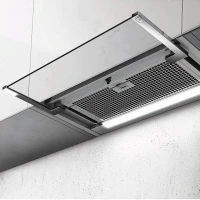 Вытяжка встраиваемая Elica GS Glass IX/A/90 серебристый управление: кнопочное (1 мотор)