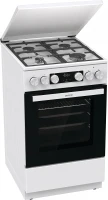 Плита Комбинированная Gorenje GK5C42WF-B белый (металлическая крышка) реш.чугун