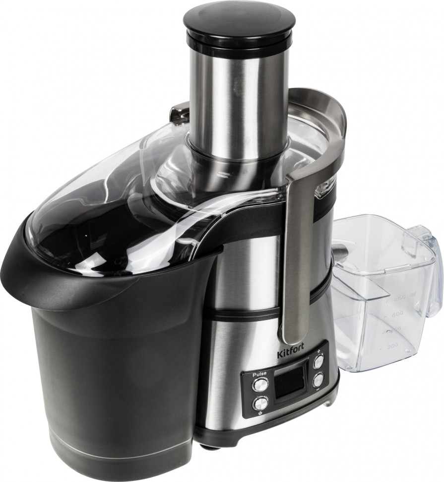 Кухонный комбайн Kitfort КТ-1395 800Вт серебристый/черный  