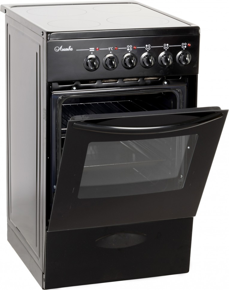 Плита Электрическая Лысьва EF4011MK00 черный стеклокерамика (без крышки)  