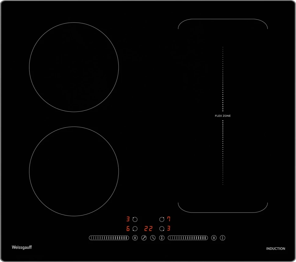 Индукционная варочная поверхность Weissgauff HI 643 BY черный  