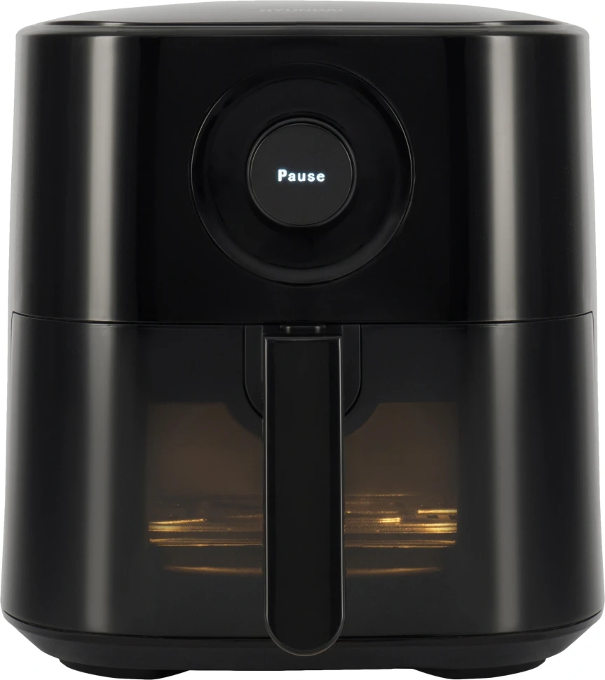 Аэрогриль Hyundai HYF-5003 5.5л 1500Вт черный/черный