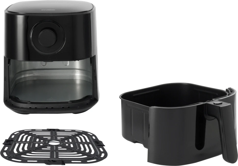 Аэрогриль Hyundai HYF-5003 5.5л 1500Вт черный/черный