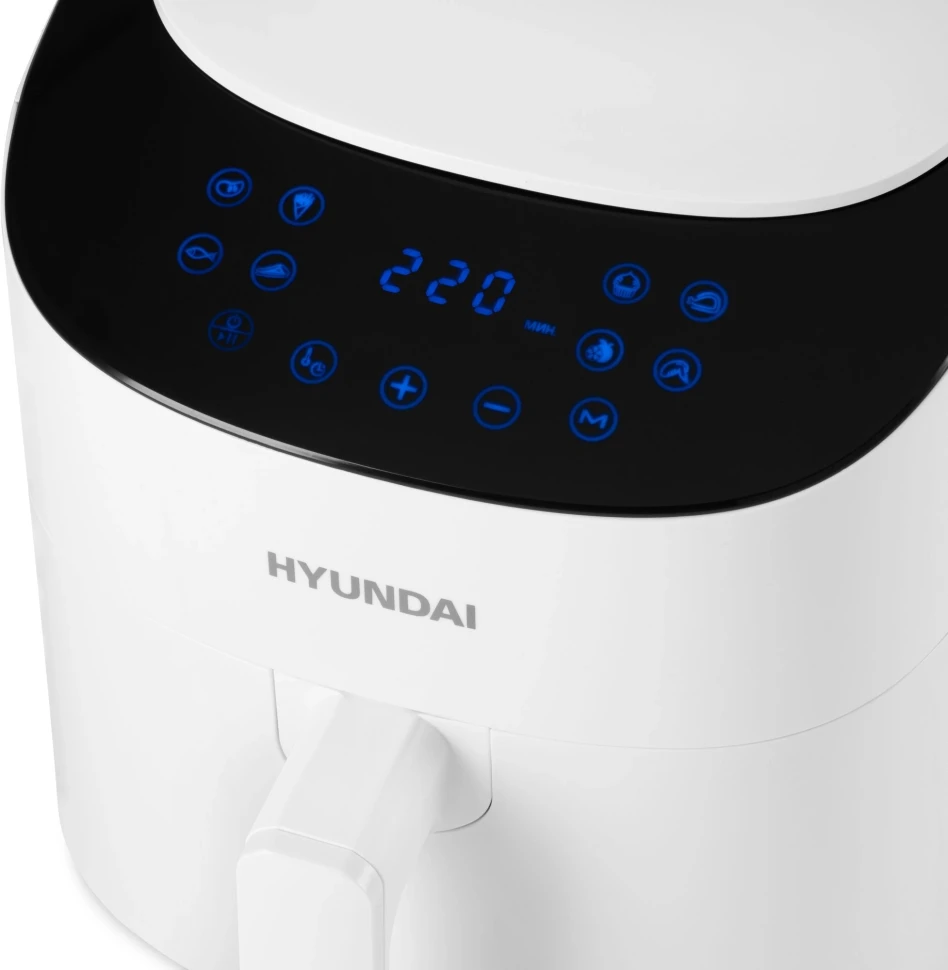 Аэрогриль Hyundai HYF-4055 4.3л 1500Вт белый/черный  