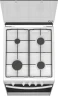 Плита Газовая Darina 1B GM 341 107 W белый/черный (стеклянная крышка) реш.сталь