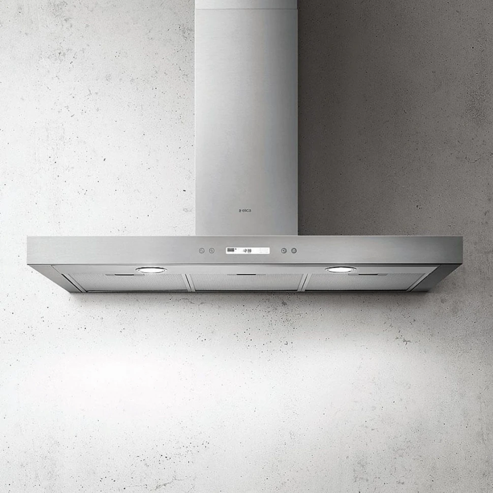 Вытяжка каминная Elica Spot Plus IX/A/90 нержавеющая сталь управление: кнопочное (1 мотор)  