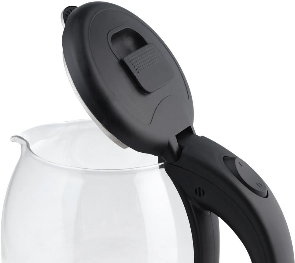 Чайник электрический Scarlett SC-EK27G10 1.7л. 1800Вт прозрачный/черный корпус: стекло/пластик  