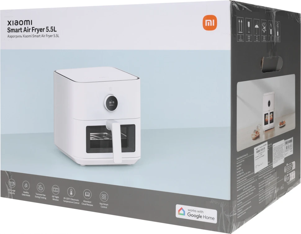 Аэрогриль Xiaomi Smart Air Fryer 5.5L EU 1600Вт белый  
