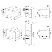 Микроволновая печь Smeg FMI120G**