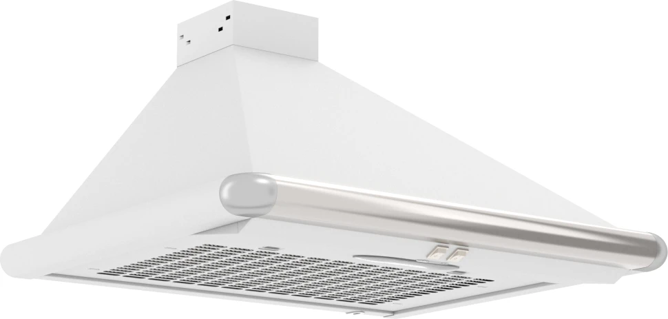 Вытяжка каминная Elikor Сатурн 60П-180-В1Л белый/нержавеющая сталь управление: кнопочное (1 мотор)  