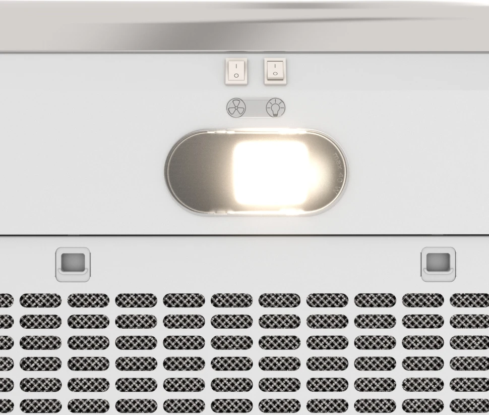 Вытяжка каминная Elikor Сатурн 60П-180-В1Л белый/нержавеющая сталь управление: кнопочное (1 мотор)  