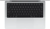 Ноутбук Apple MacBook Pro A3401 M4 Pro 12 core 24Gb SSD512Gb/16 core GPU 14.2" Liquid Retina XDR (3024x1964) macOS silver WiFi BT Cam (MX2E3HN/A)