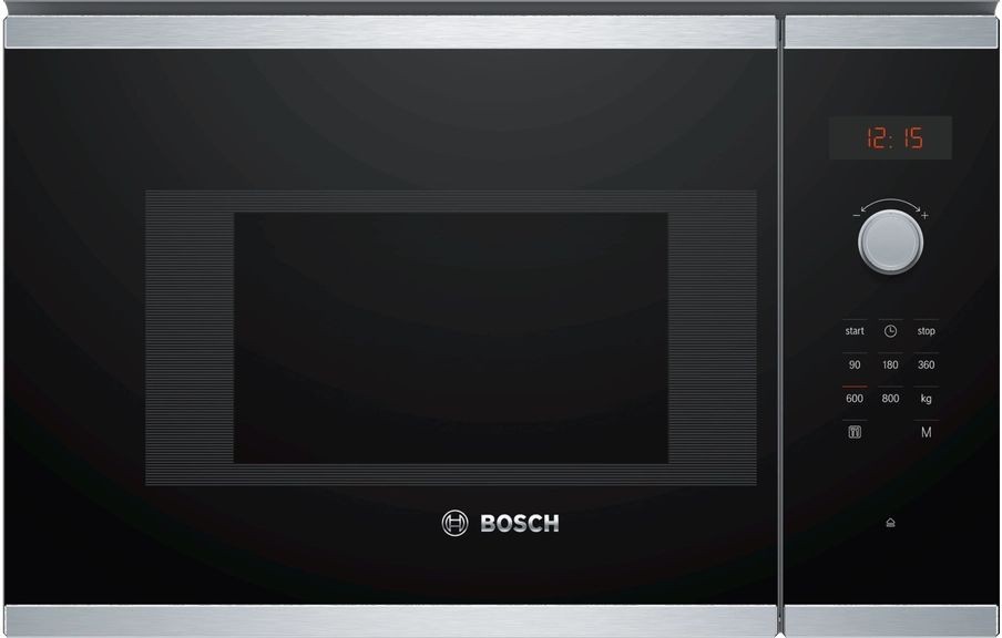 Микроволновая печь Bosch BFL523MS0 20л. 800Вт нержавеющая сталь/черный (встраиваемая)  