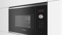 Микроволновая печь Bosch BFL523MS0 20л. 800Вт нержавеющая сталь/черный (встраиваемая)