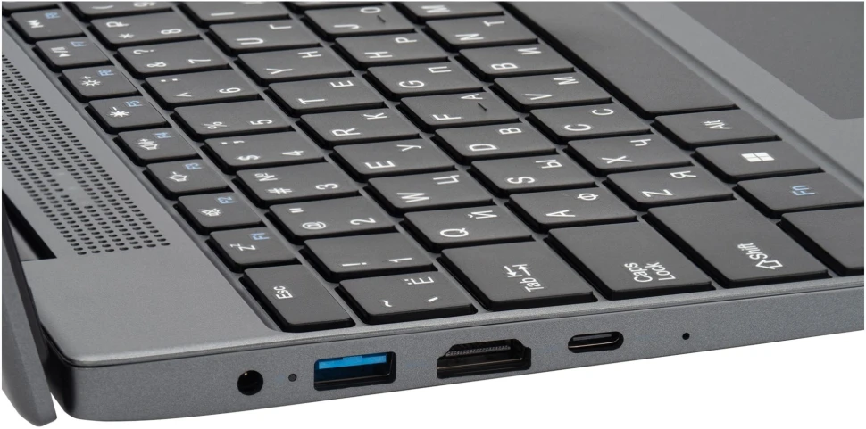 Ноутбук IRU Tactio 15PHR Ryzen 5 7430U 16Gb SSD512Gb AMD Radeon Graphics 15.6" IPS FHD (1920x1080) FreeDOS black WiFi BT Cam 4000mAh (2150146)  