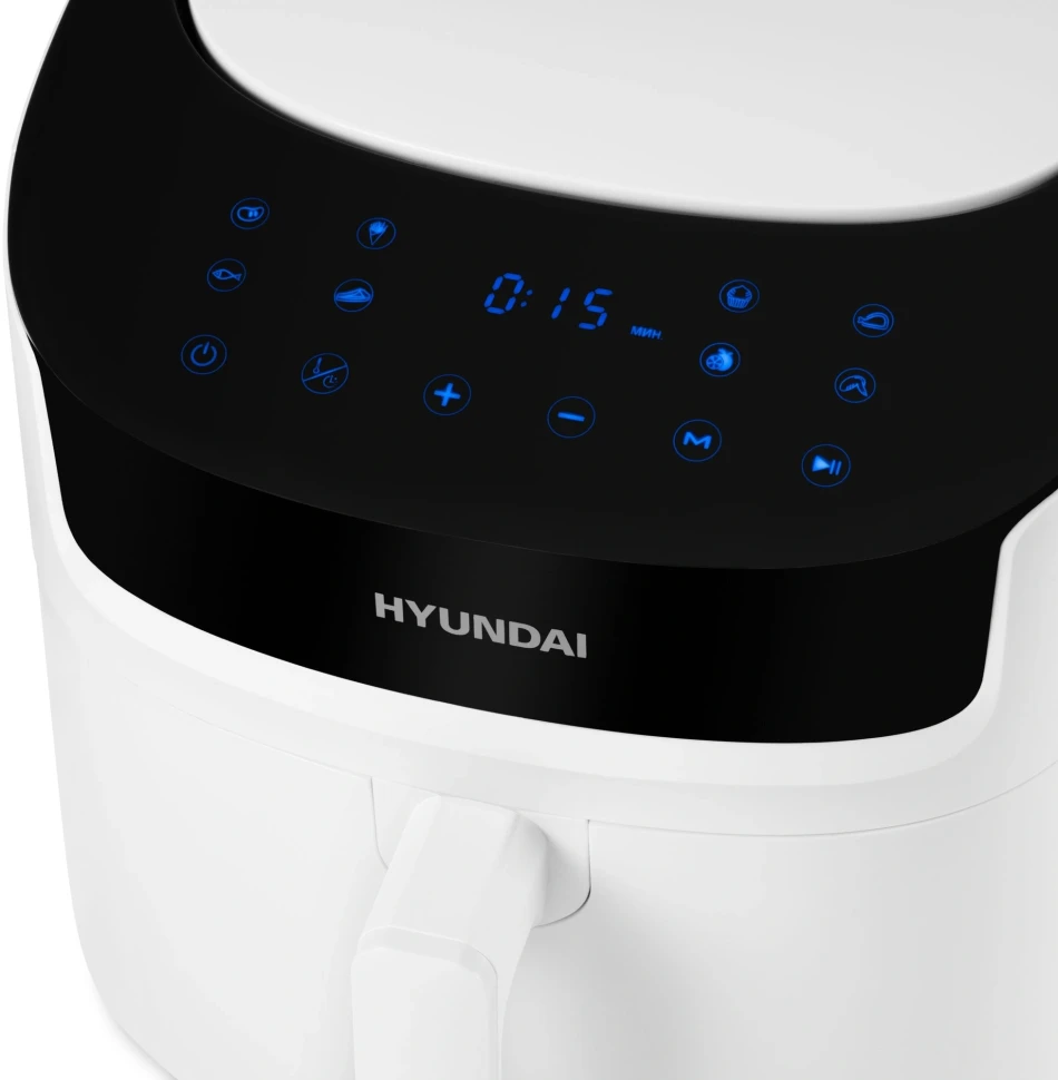 Аэрогриль Hyundai HYF-5459 7.2л 2000Вт белый/черный  