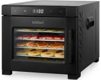 Сушка для фруктов и овощей Kitfort КТ-1964 18под. 600Вт черный