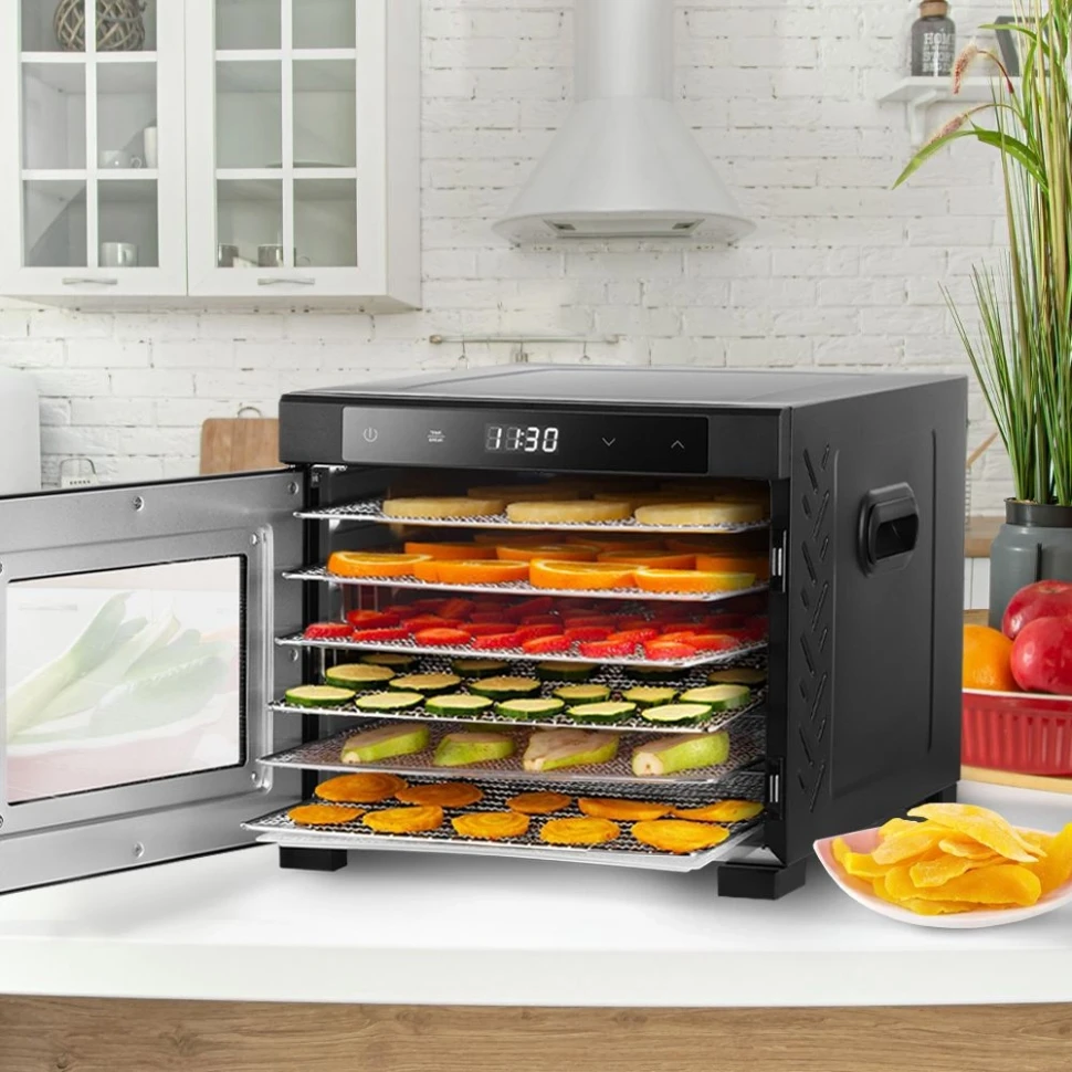 Сушка для фруктов и овощей Kitfort КТ-1964 18под. 600Вт черный  