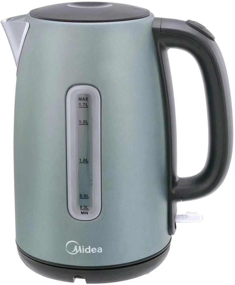 Чайник электрический Midea MK-8025 1.7л. 2200Вт серый корпус: металл/пластик  