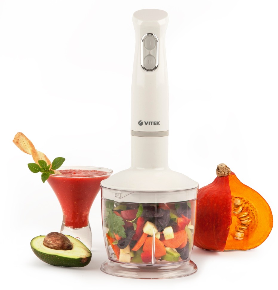 Блендер погружной Vitek VT-3413 700Вт белый  