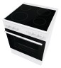 Плита Электрическая Gorenje GEC6A11WG белый стеклокерамика (без крышки)  