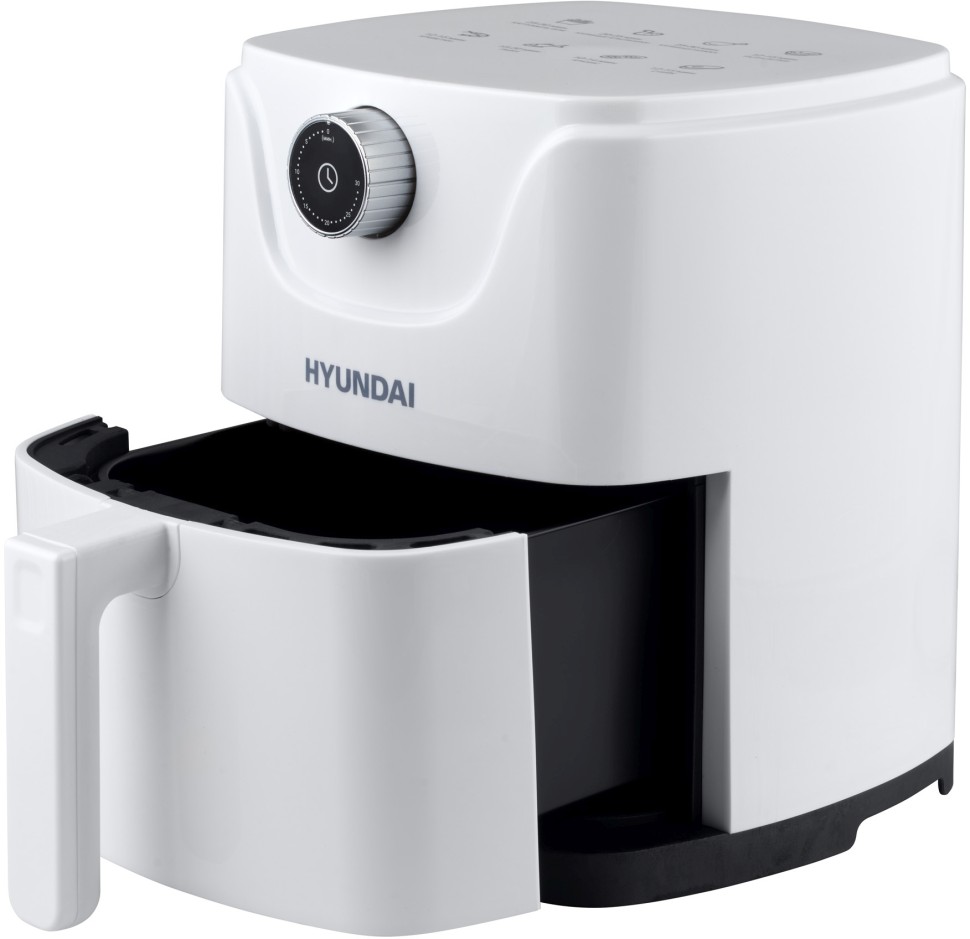 Аэрогриль Hyundai HYF-2052 2.5л 1000Вт белый/серебристый  