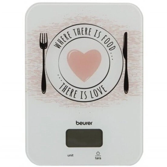 Весы кухонные электронные Beurer KS19 Love макс.вес:5кг рисунок