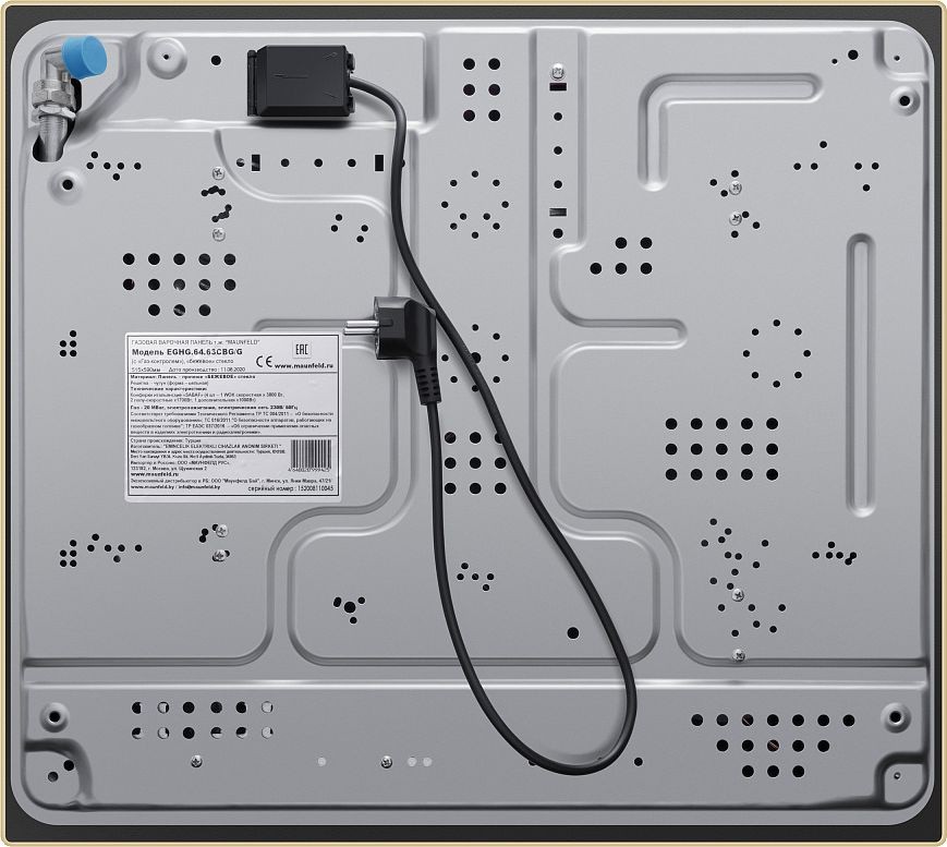 Газовая варочная поверхность Maunfeld EGHG.64.63CBG/G бежевый  