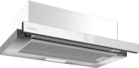 Вытяжка встраиваемая Elikor Интегра Glass 45Н-400-В2Д нержавеющая сталь/стекло белое управление: кнопочное (1 мотор)  