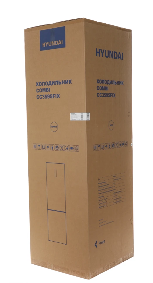 Холодильник Hyundai CC3595FIX 2-хкамерн. нержавеющая сталь  