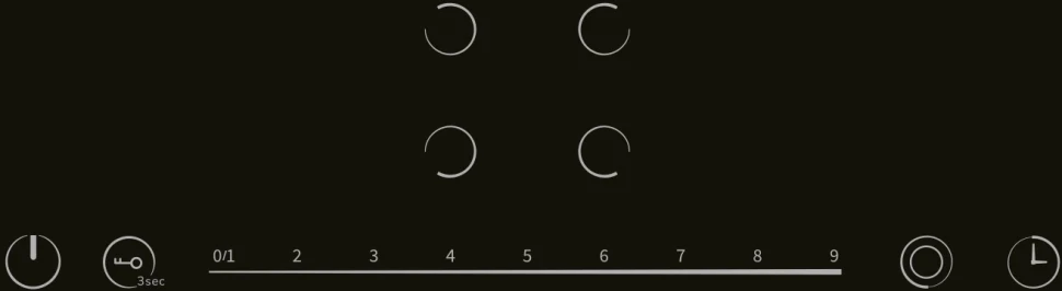 Варочная поверхность Lex EVH 642D BL черный  