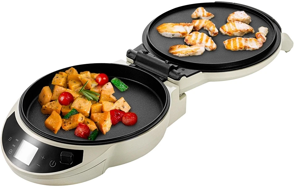 Пиццамейкер Kitfort КТ-4638 1600Вт серый/черный  